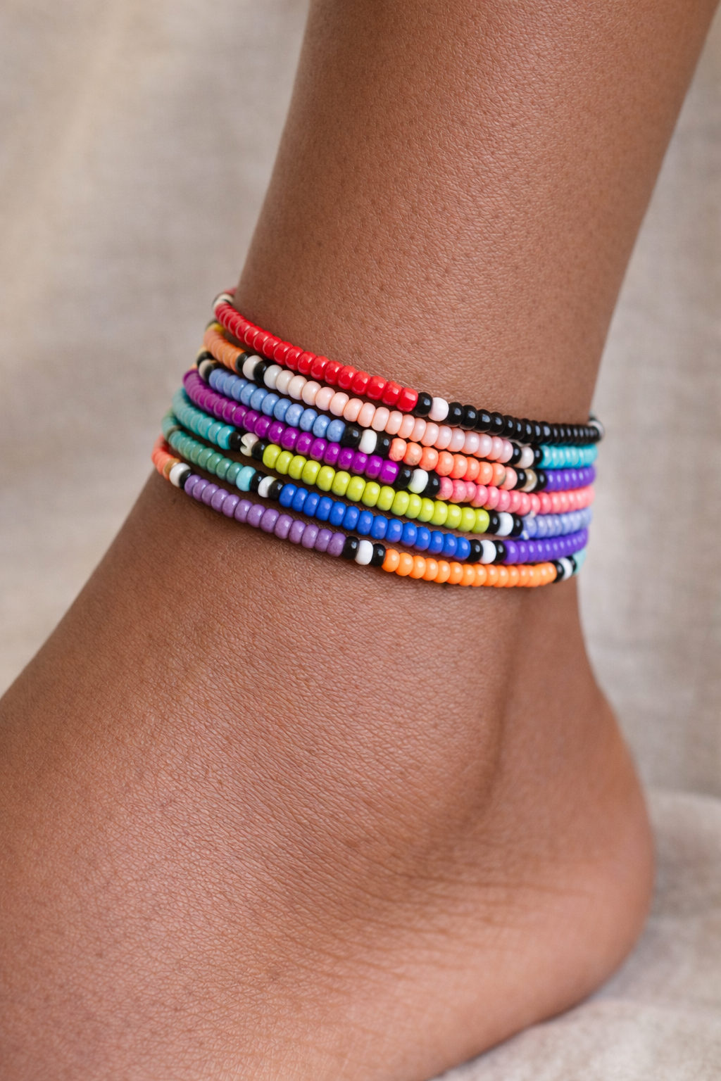 African Maasai Inspired Anklet Set