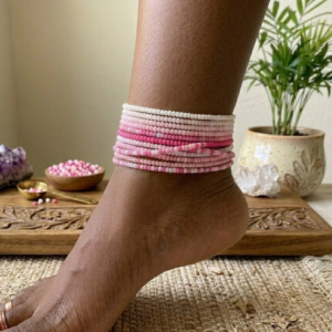 Mixed Pink Anklets (10pc)