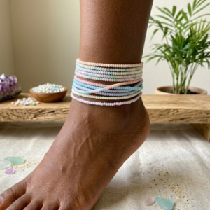 Pastel Mix Anklet Set (10pc)