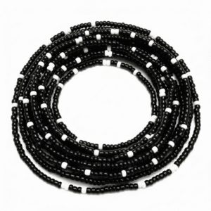 Mixed Black + White Waist Beads
