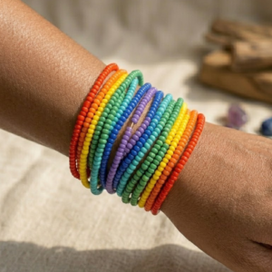 Chakras Seed Bead Bracelet Set (7pc)