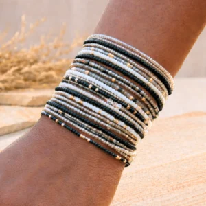 Monochrome Luxe Bracelet Stack (10pc)