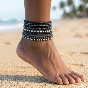 Noir Mix Anklet Set (10pc)