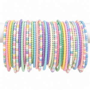 Pastel Seed Bead Bracelets (10pc)