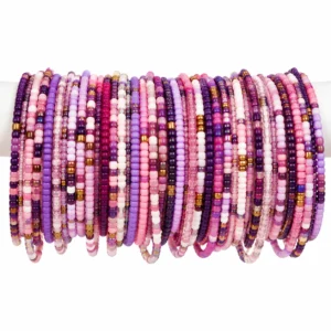 purple and pink mix bracelets
