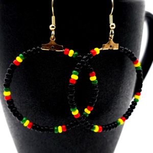 Rasta Beaded Earrings