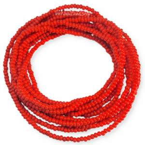 Solid Red Waist Beads