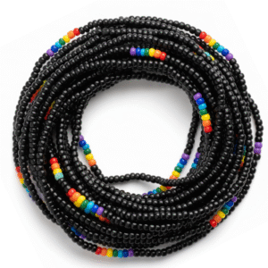 Black Chakra Waist Beads