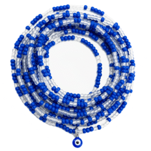 Black & Blue Evil Eye Waist Beads