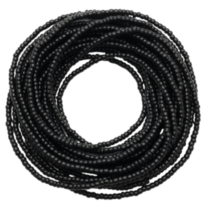 Solid Black Waist Beads