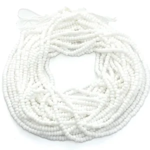 Solid White Waist Beads