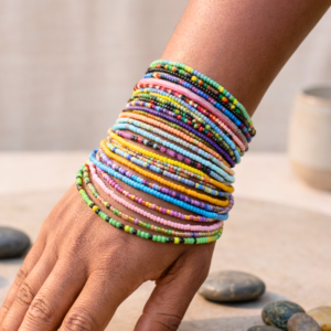 Assorted Seed Bead Bracelet Set (15pc)