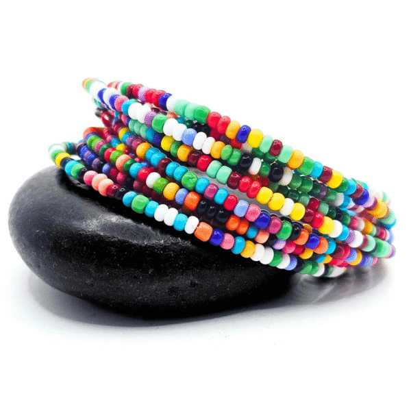 10 Boho Seed Bead Bracelets - Image 3