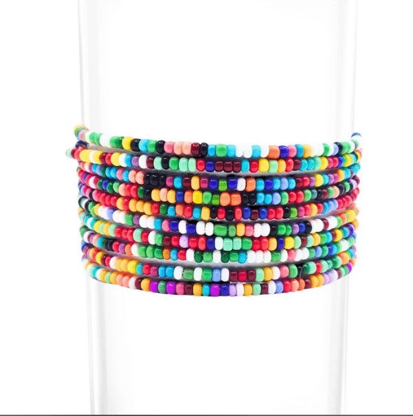 10 Boho Seed Bead Bracelets - Image 4
