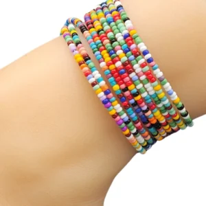 10pc Rainbow Confetti Anklet Grab Bag