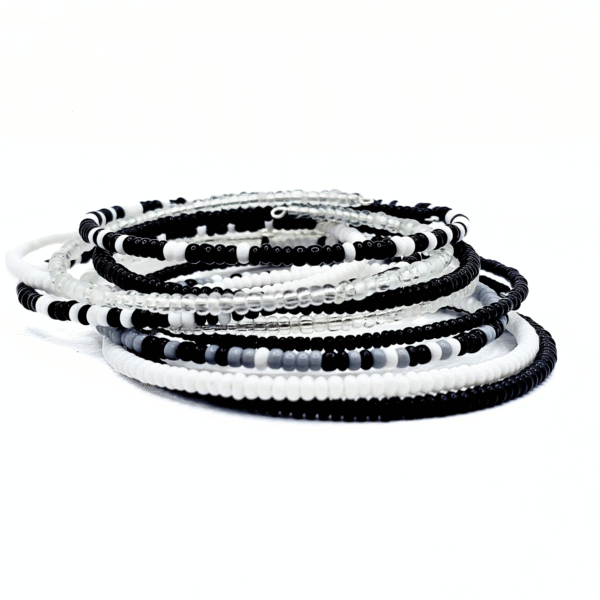 Slate + Shadow Memory Wire Bracelets - Image 3