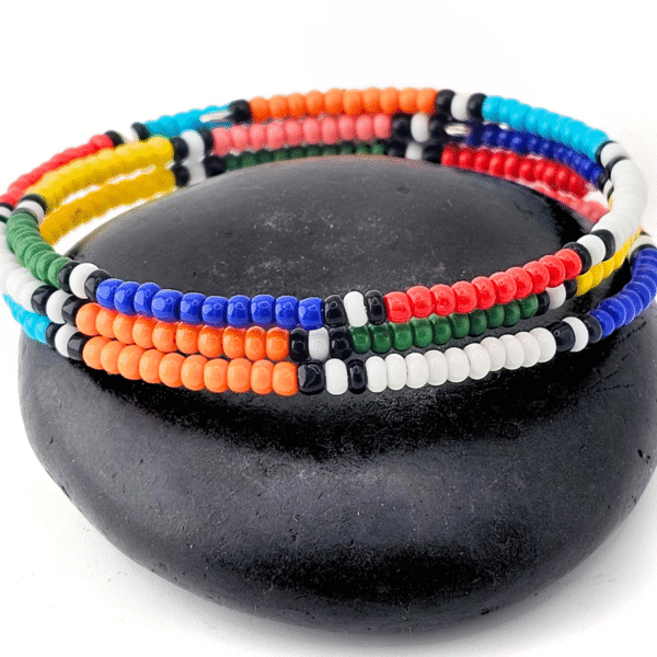 African Masaai Beaded Bracelets - Image 2