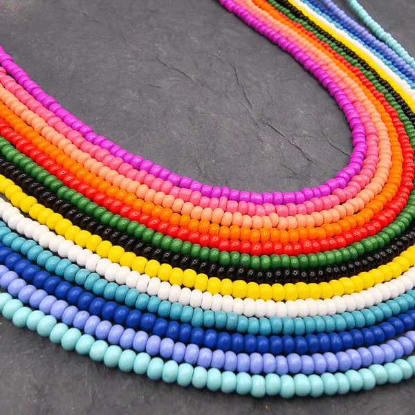 Colorful Seed Bead Necklace - Image 3