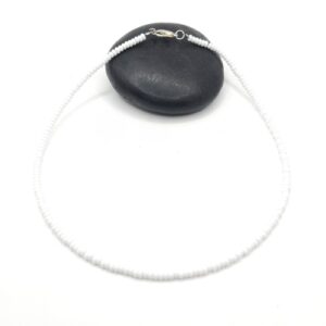 White Seed Bead Necklace