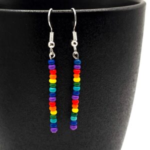 Chakra Seed Bead Drops Earrings
