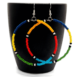 Maasai Beaded Hoop Earrings