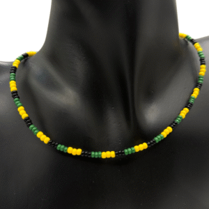 necklace - jamaica block