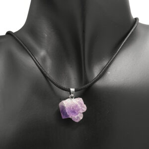 necklace - purple agate