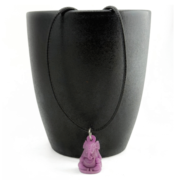 Lilac Ganesha Necklace