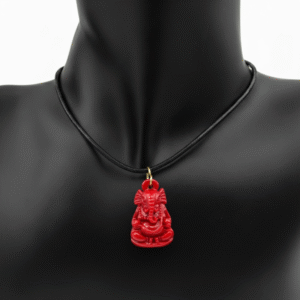 Red Ganesha Necklace