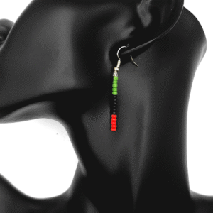 Pan African Block Dangle Earrings