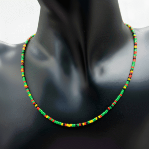 Beaded Rasta Mix Choker Necklace