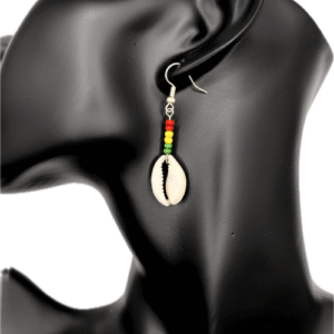 Rasta Cowrie Earrings