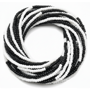 Black and White Waist Beads