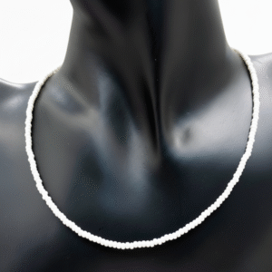 Beaded White Necklace
