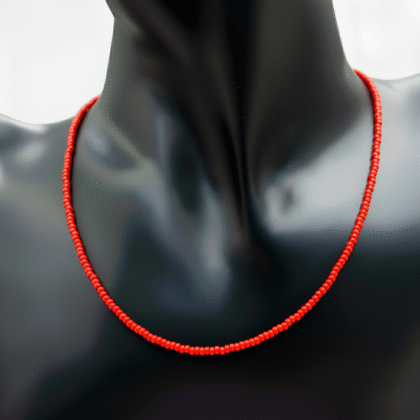 Beaded Red Necklace