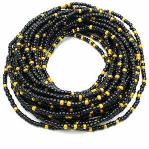 Black and Gold Waist Beads