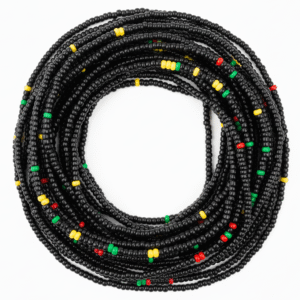 Black Rasta Mix Waist Beads