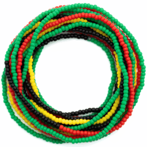 Rasta Waist Beads Block Style