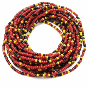 Red, Yellow, and Black Waist Beads