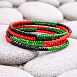 Pan-African Memory Wire Bracelet