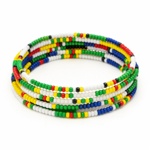 Zulu Inspired Memory Wire Bracelet
