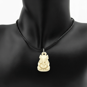 Cream Ganesha Necklace