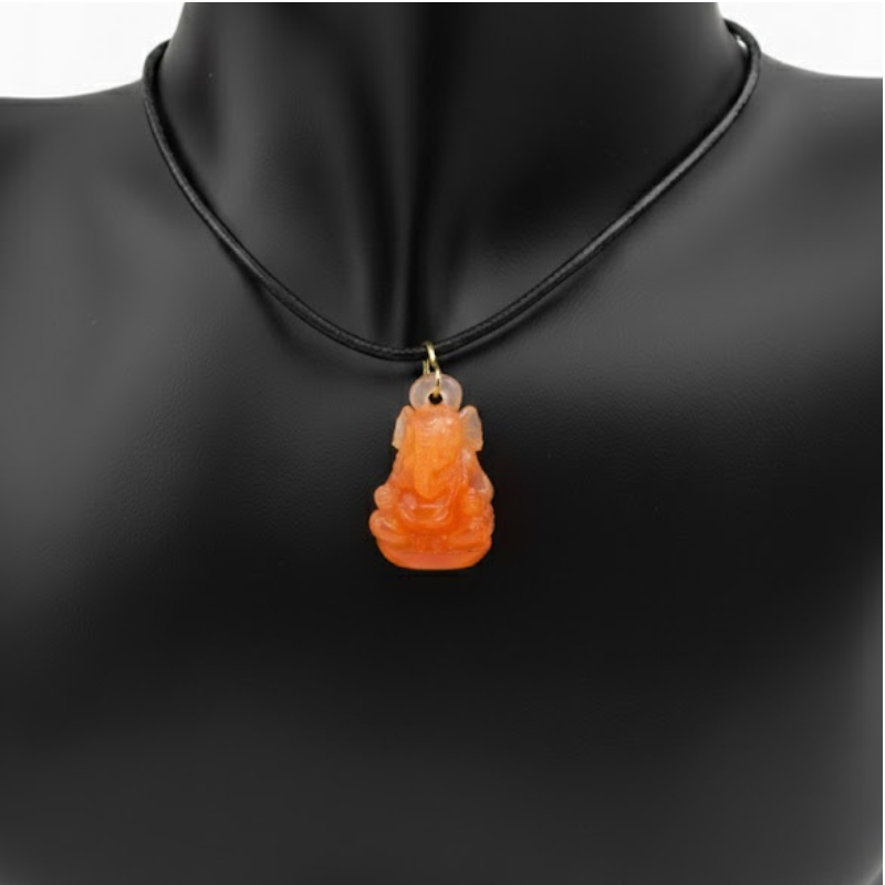 Carnelian Ganesha Necklace