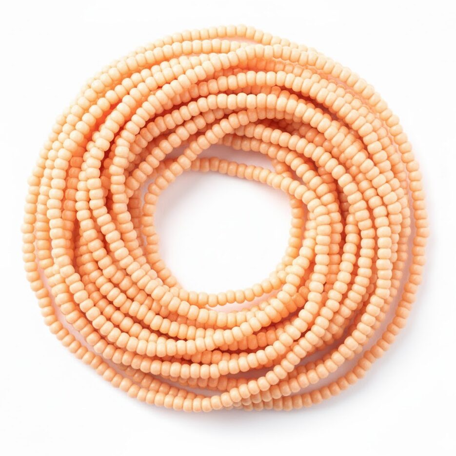 Pastel Peach Waist Beads