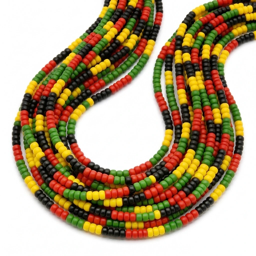 Island Flow Rasta Waist Beads