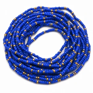Blue & Gold Waist Beads